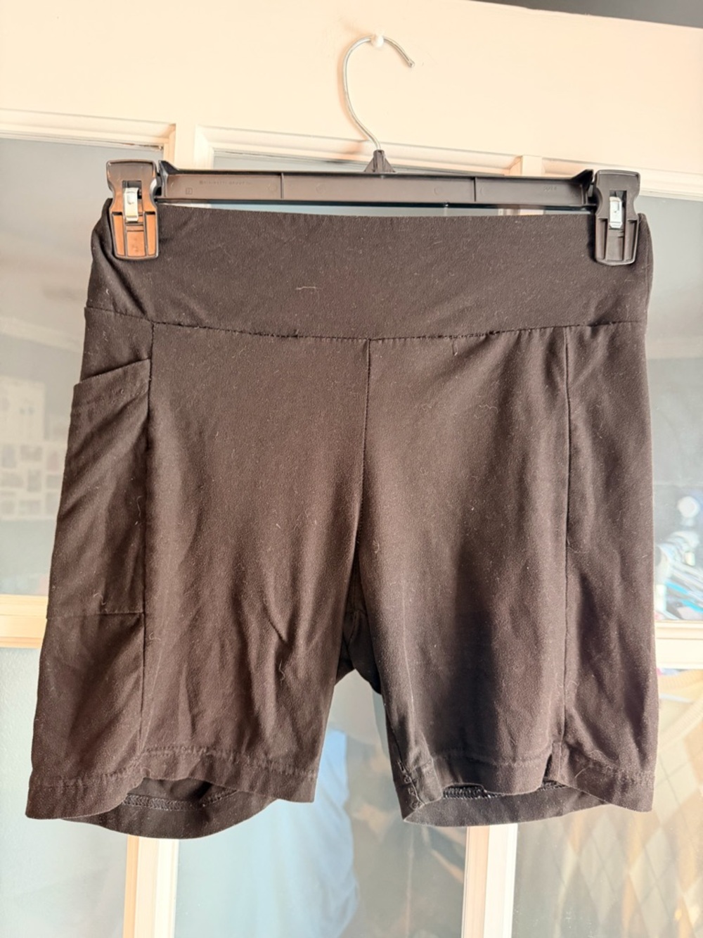 No Boundaries Black Bike Shorts with Side Pockets
